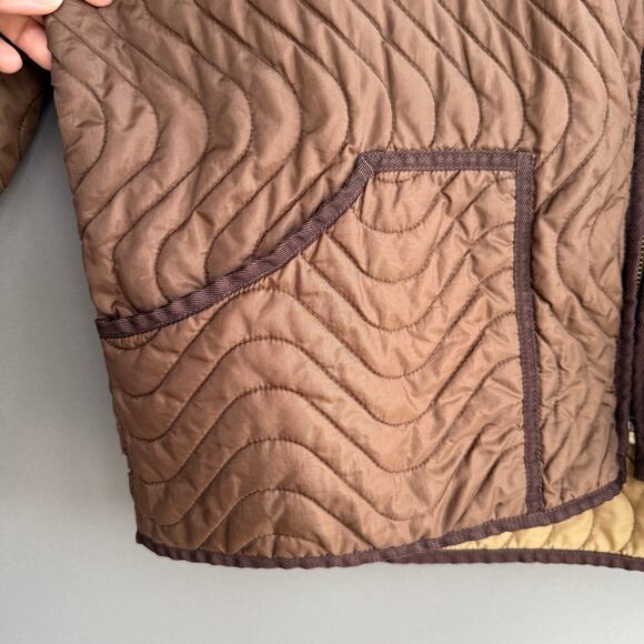 Vintage Mens Ralph Lauren brown quilted jacket - barn - chore - puffer - size L - Picture 16 of 16